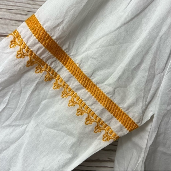 Nwt J. Crew Raglan Cotton Popover Embroidered Top - Picture 9 of 11